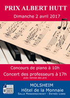 Concours de piano Albert Hutt et concert des professeurs